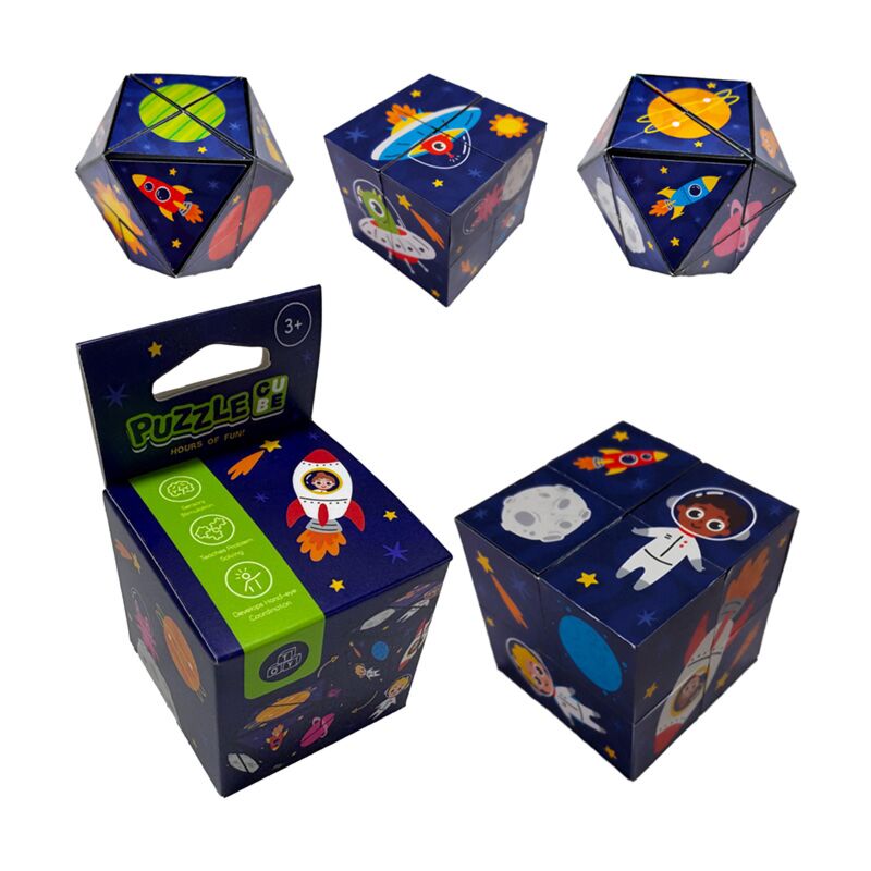 Astronaut souvenir puzzel kubus speelgoed