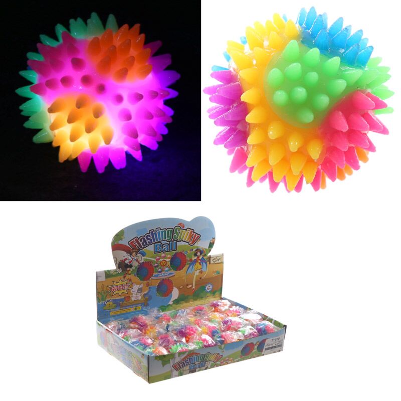 Puntige stuiterbal met led 5,5cm