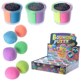 Tweekleurig stuiterende putty