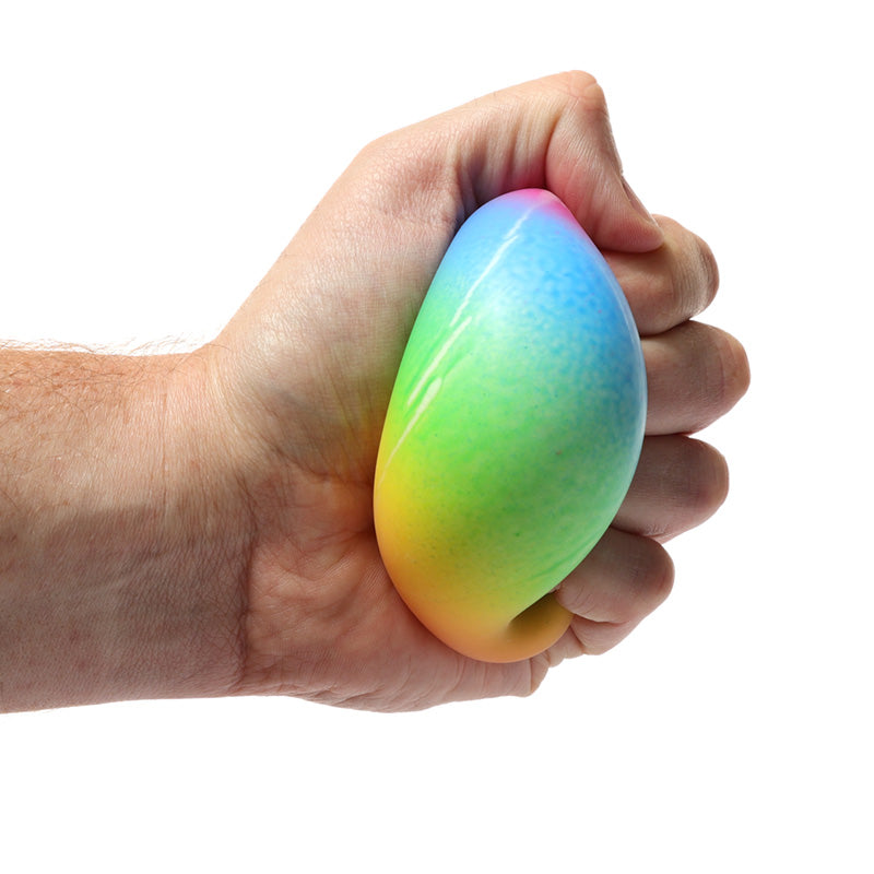 Regenboog knip speelgoed stressbal 7cm