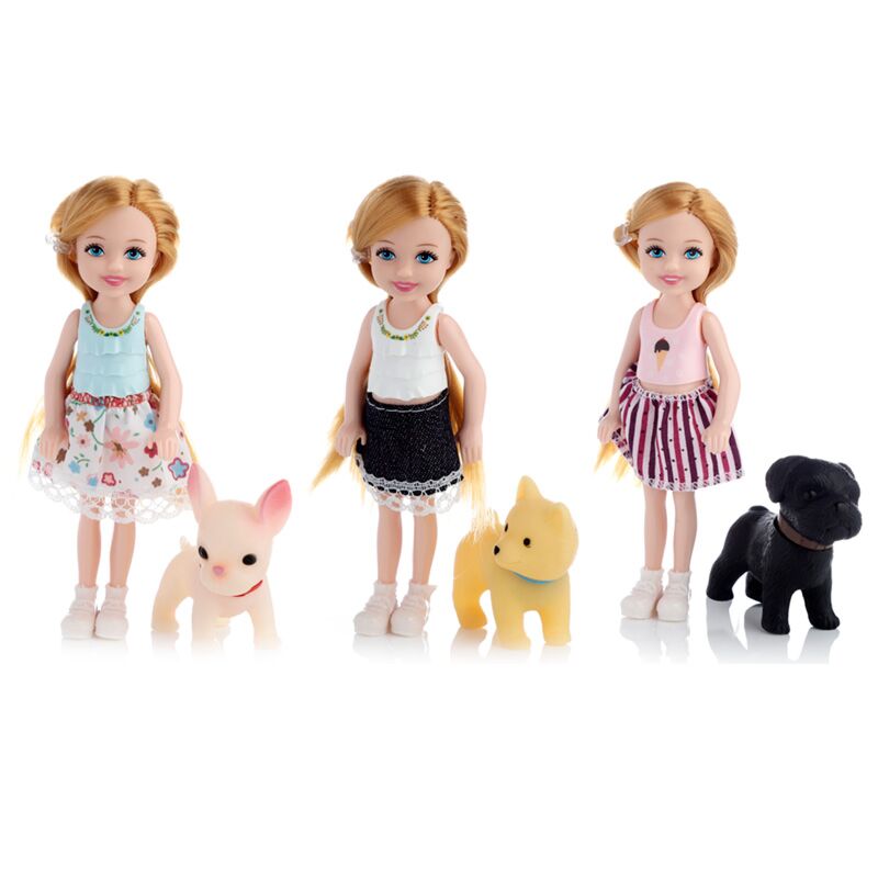 Sally aankleed pop met hond accessoires