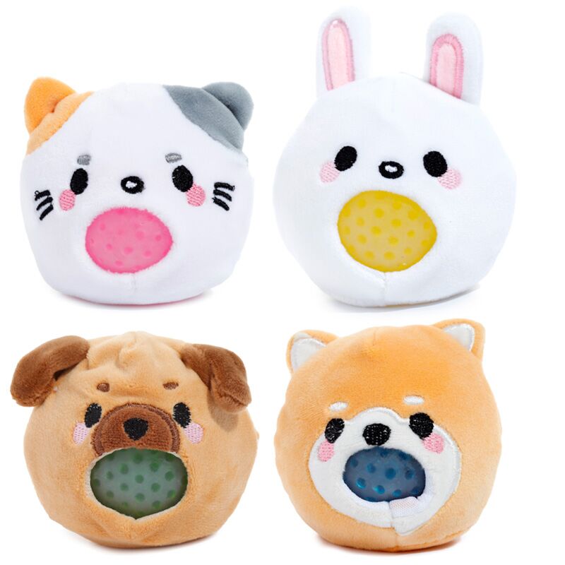 Queasy squeezies adoramals huisdieren pluche knijp speelgoed