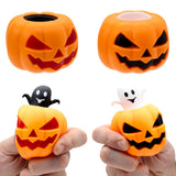 Pompoen spook pop out knijpbaar speelgoed
