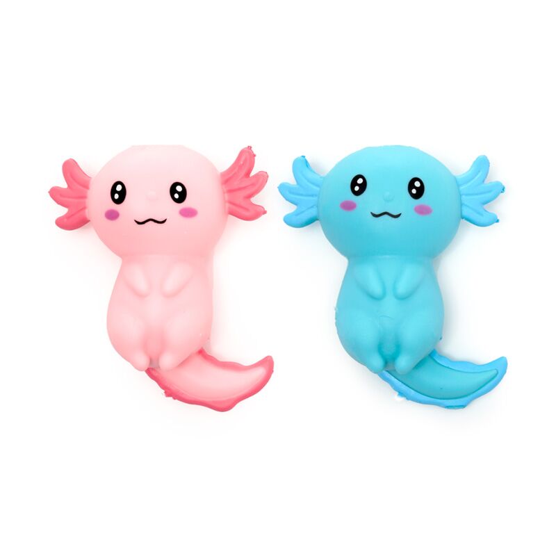Stretch knijp speelgoed axolotl