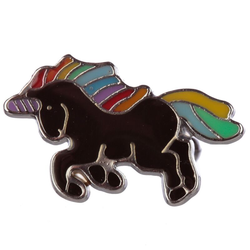 Betoverde regenboog eenhoorn kinder moodring