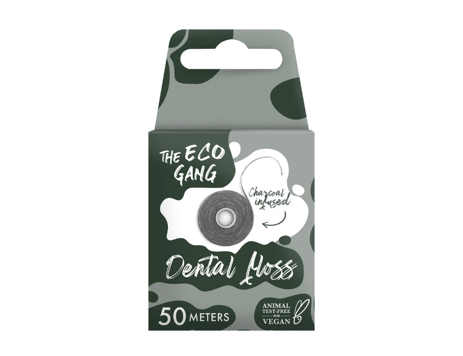 The eco gang flosdraad - 50 m - houtskool