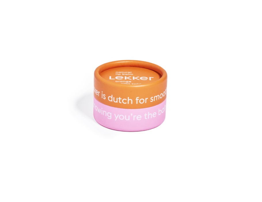 The lekker company lip balm - orange vanilla swirl