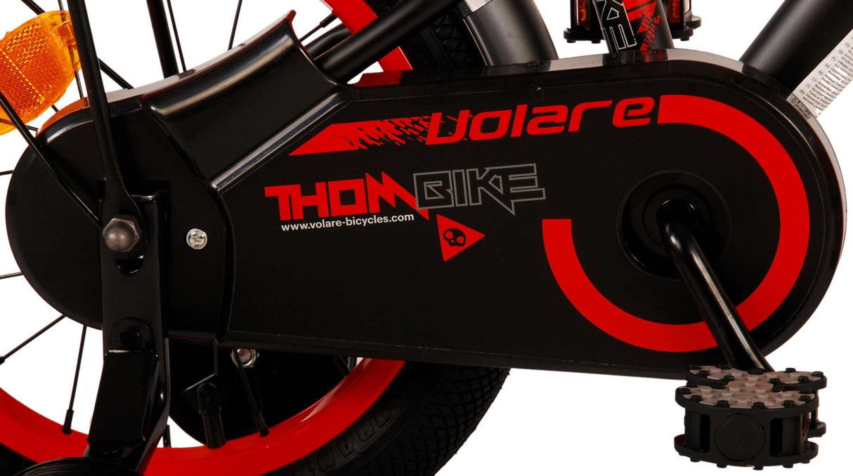 Volare Thombike Kinderfiets Jongens 14 inch Zwart Rood