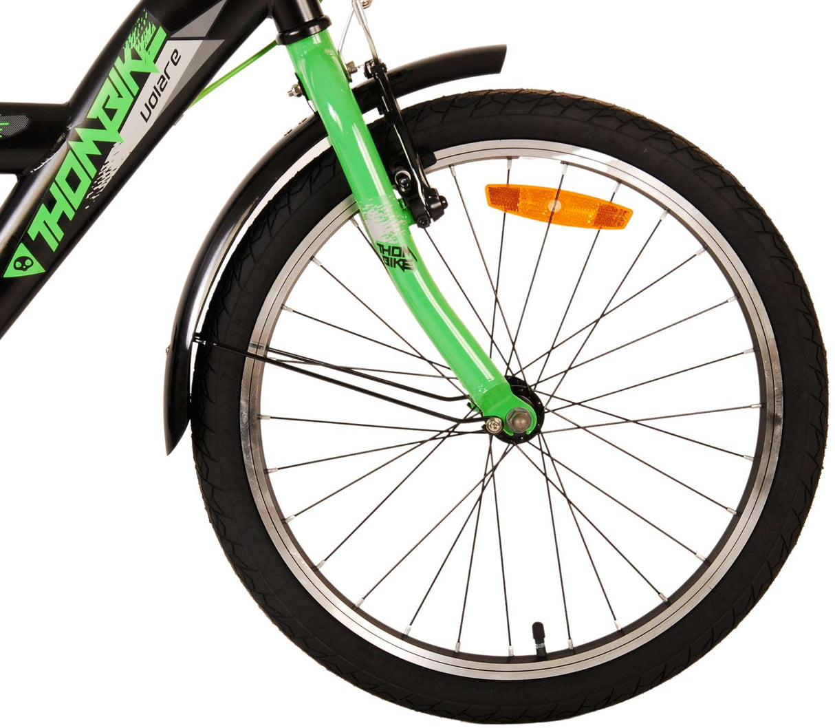 Volare Thombike Kinderfiets Jongens 20 inch Zwart Groen Twee Handremmen