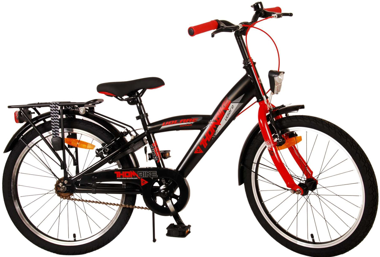 Volare Thombike Kinderfiets Jongens 20 inch Zwart Rood Twee Handremmen