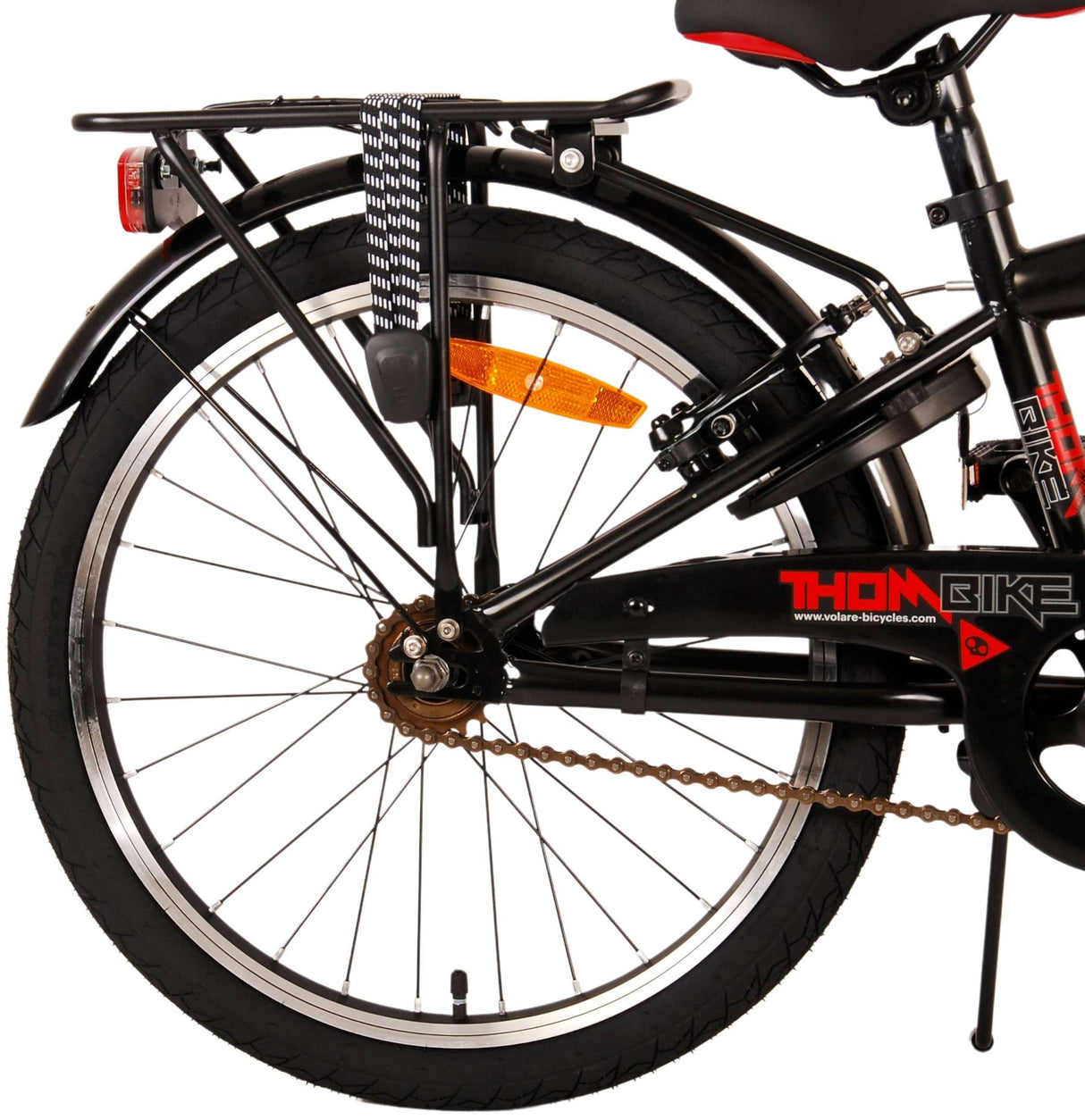 Volare Thombike Kinderfiets Jongens 20 inch Zwart Rood Twee Handremmen