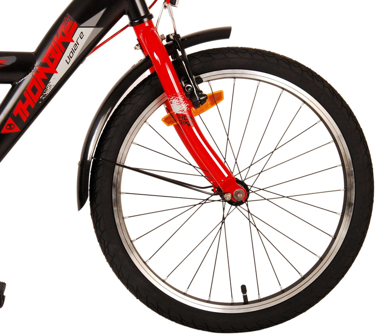 Volare Thombike Kinderfiets Jongens 20 inch Zwart Rood Twee Handremmen