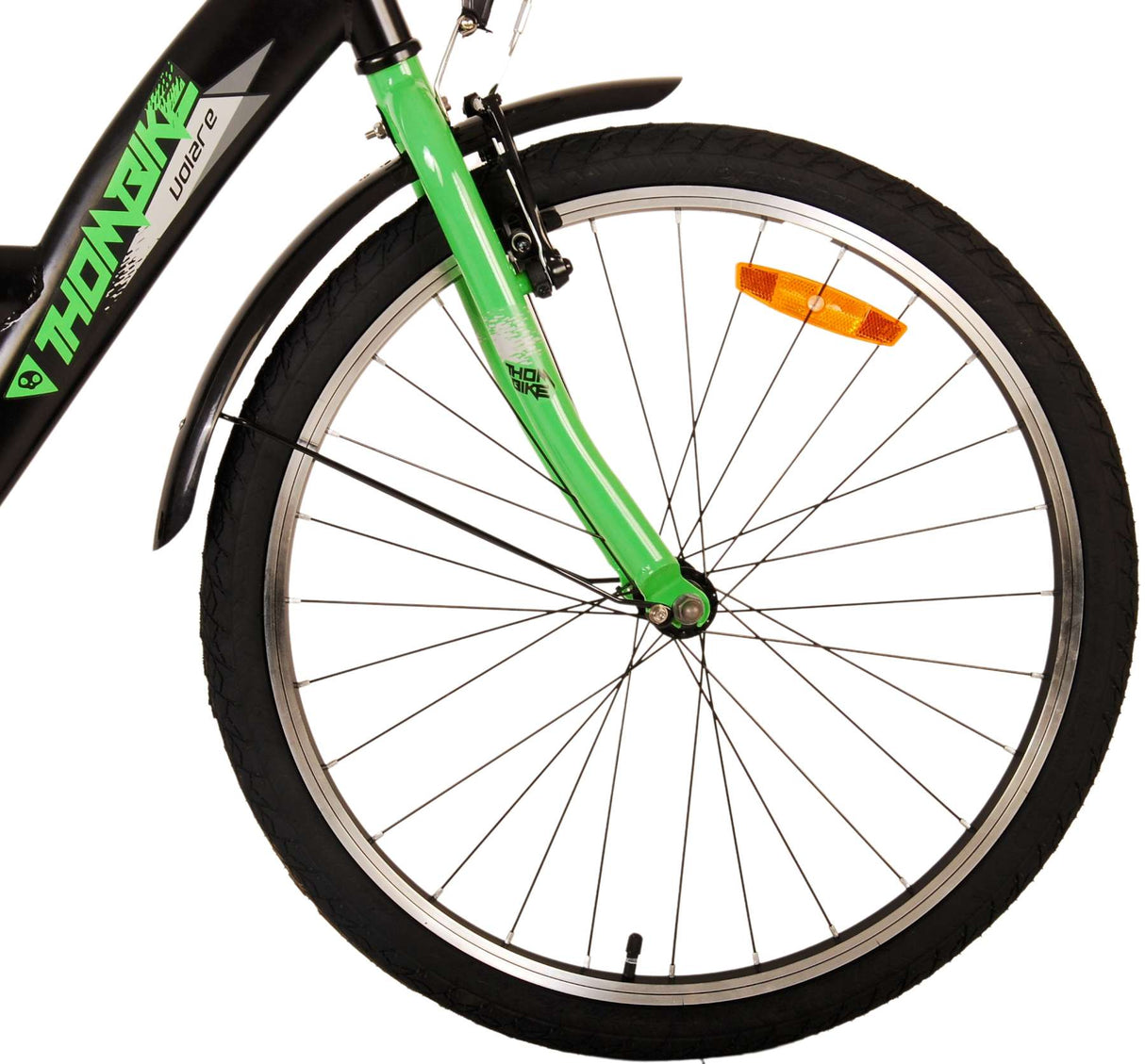 Volare Thombike Kinderfiets - Jongens - 24 inch - Zwart Groen