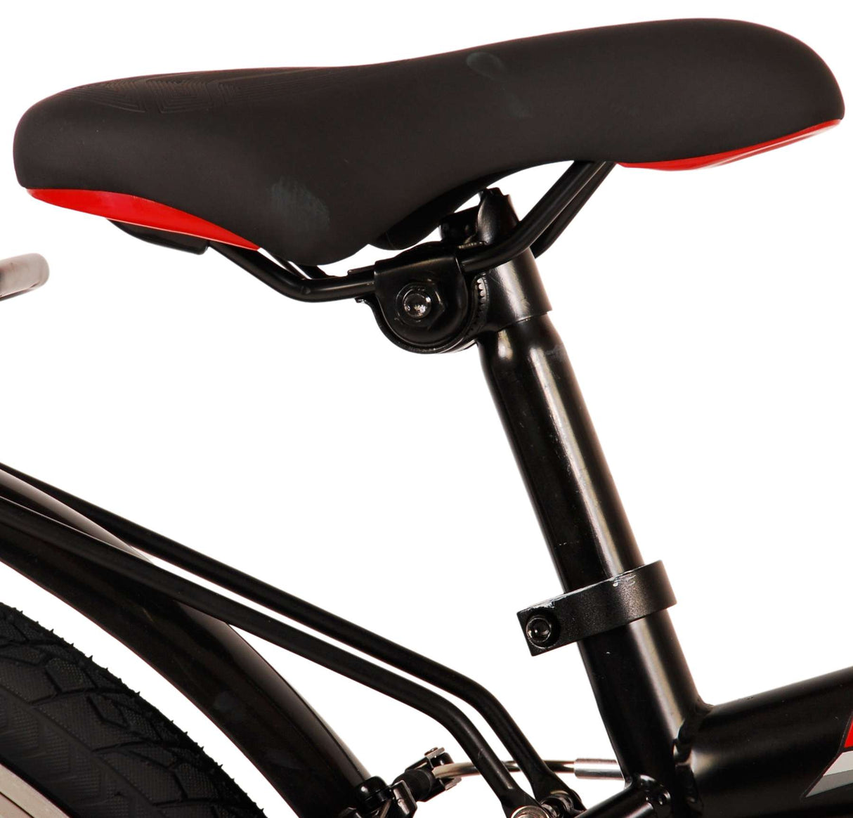 Volare Thombike Kinderfiets - Jongens - 24 inch - Zwart Rood - Twee handremmen