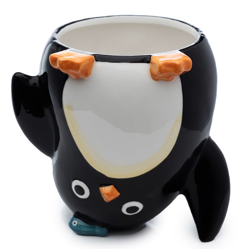 Pinguïn ondersteboven keramiek mok