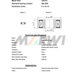 Marwi union kogellager cb-013 605 2rs 5x14x5