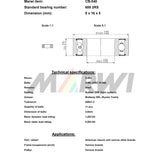 Marwi union kogellager ball bearing union cb-040 8x16x5