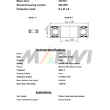 Marwi union kogellager ball bearing union cb-051 9x20x6