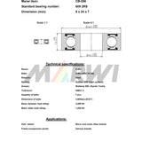 Marwi union kogellager ball bearing union cb-056 9x24x7