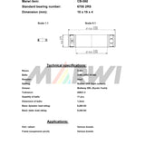 Marwi union kogellager ball bearing union cb-060 10x15x4