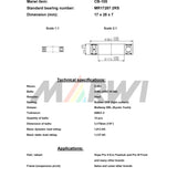 Marwi union kogellager ball bearing union cb-105 17x28x7