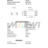 Marwi union kogellager ball bearing union cb-133 20x32x10