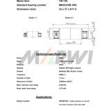 Marwi union kogellager ball bearing union cb-145 22x37x8 11,5