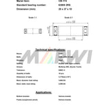 Marwi union kogellager ball bearing union cb-174 25x37x10