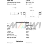 Marwi union kogellager ball bearing union cb-230 31x43,5x7