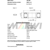 Union kogellager max cb-420 688v llu 8x16x5 keramisch