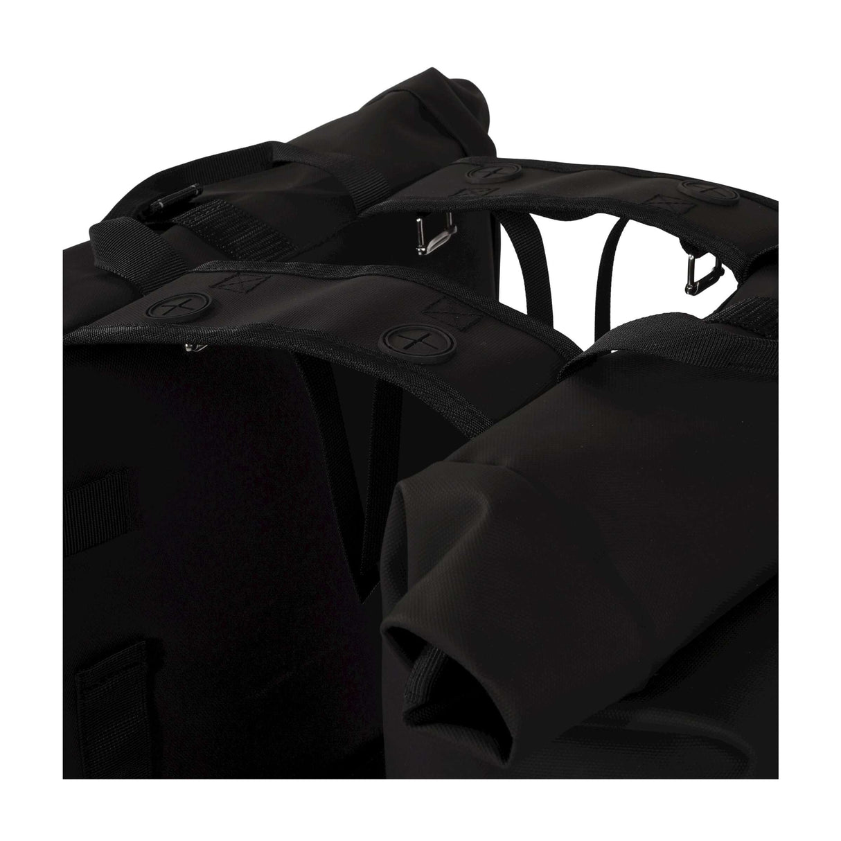 UrbanProof Urbanproof rolltop dubbele fietstas 38 liter zwart