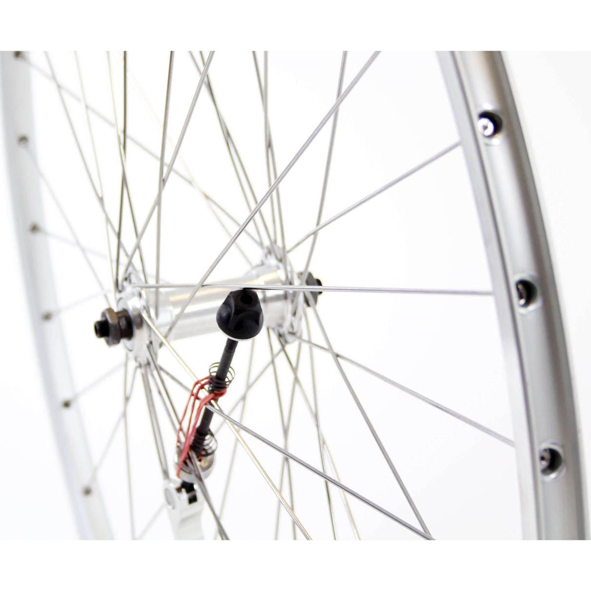 Roland voorwiel 28 x 1 uitval chrina velg rvs spaak zilver
