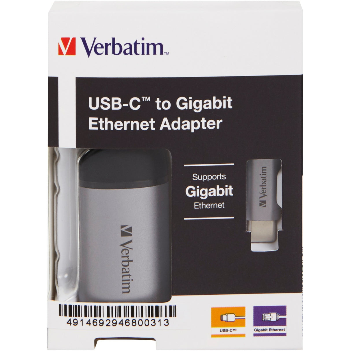 Verbatim USB 3.2 Gen 1 adapter, USB-C > RJ-45