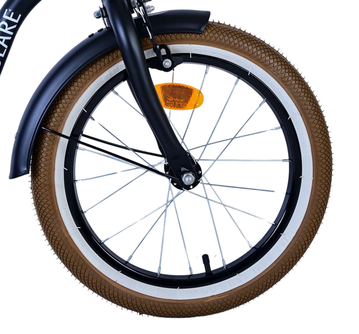 Volare black cruiser kinderfiets - jongens - 16 inch - zwart