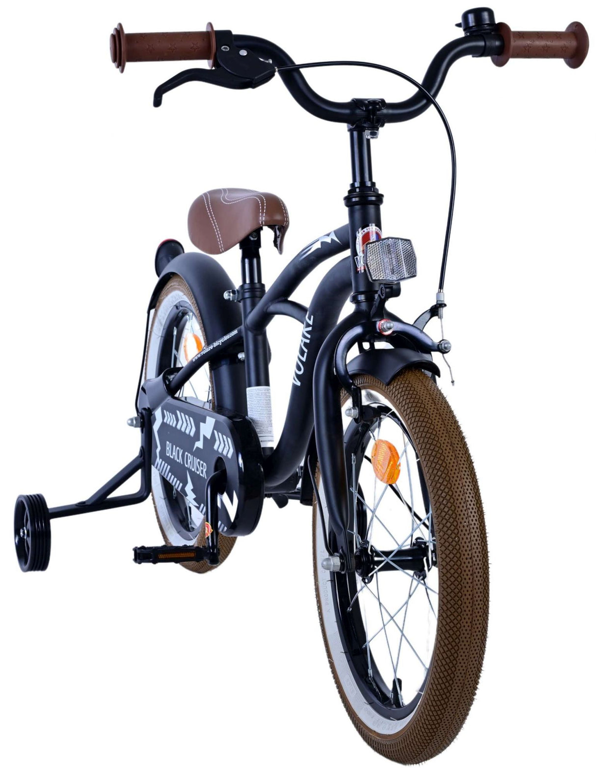 Volare black cruiser kinderfiets - jongens - 16 inch - zwart
