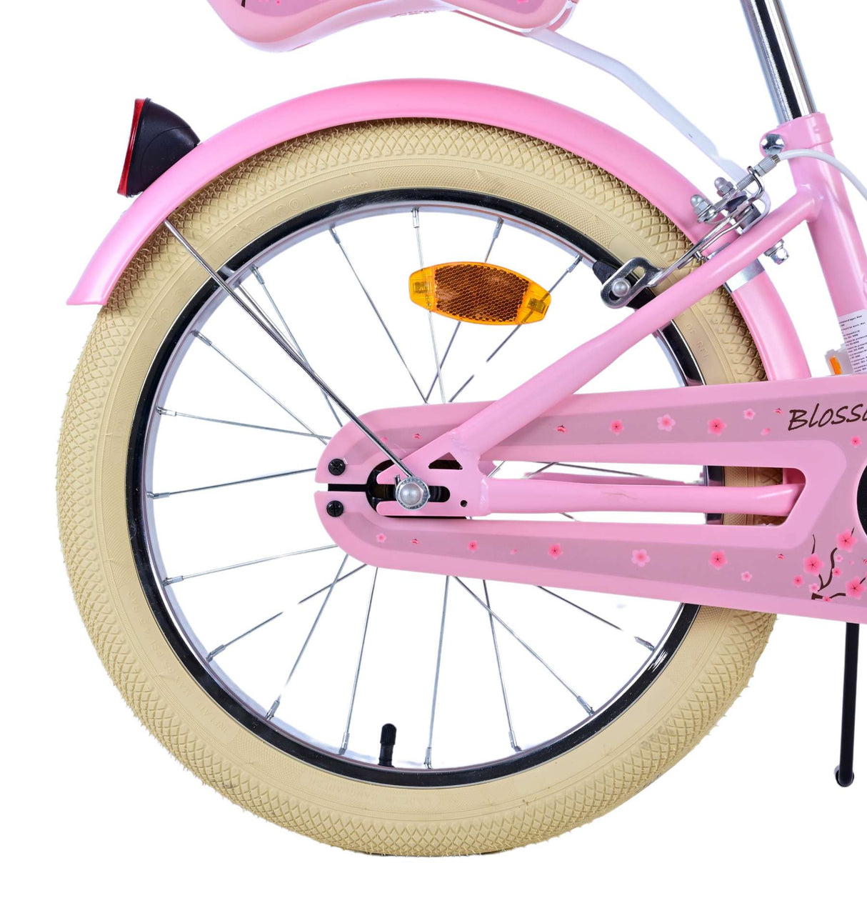 Volare blossom kinderfiets - meisjes - 18 inch - roze - twee handremmen
