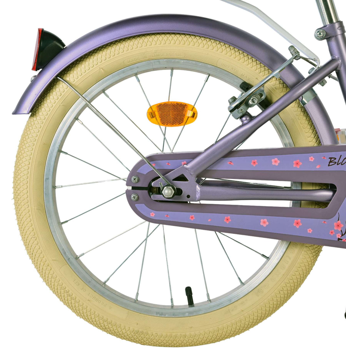 Volare bloesem kinderfiets - meisjes - 18 inch - paars - twee handremmen