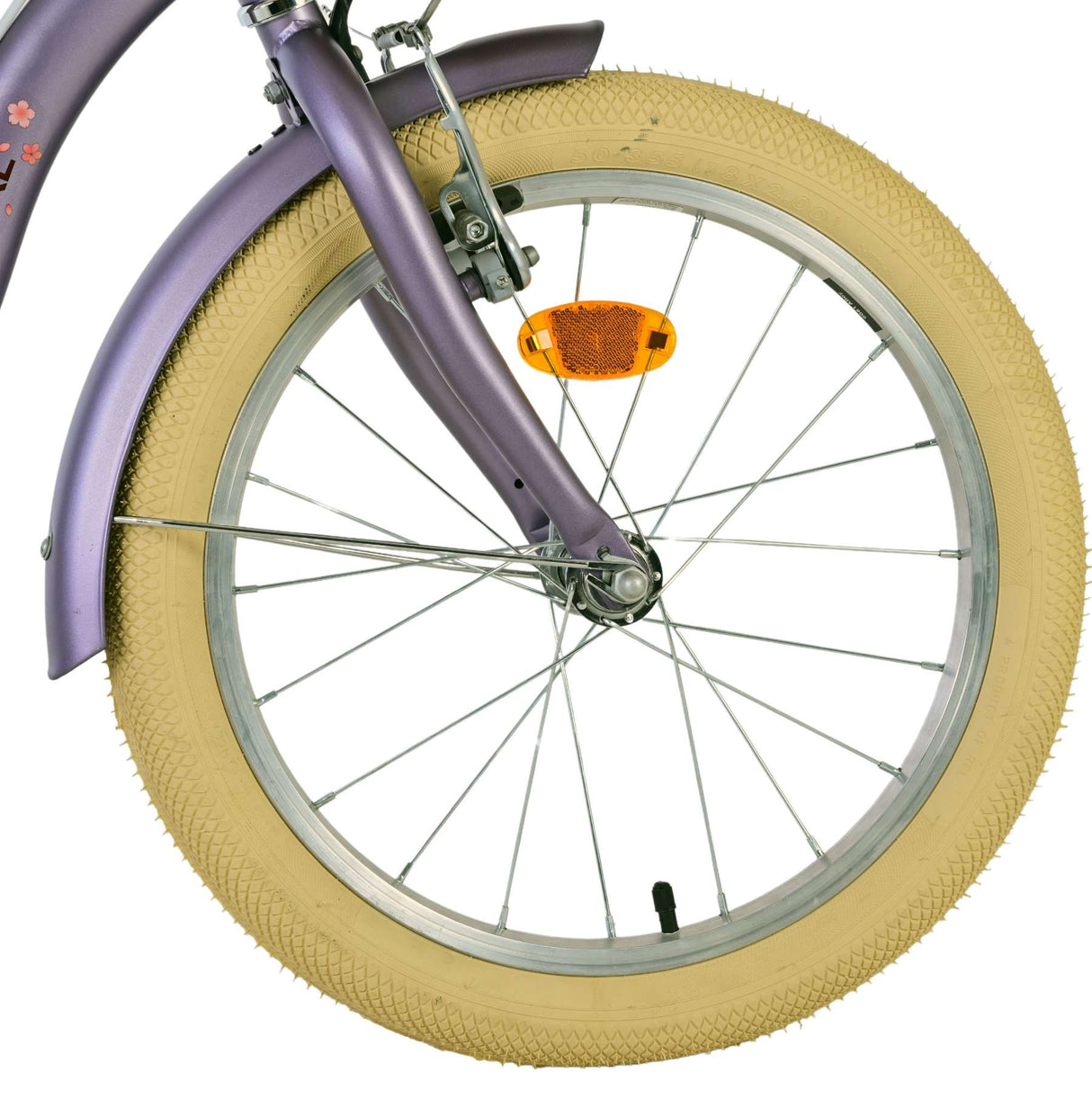 Volare bloesem kinderfiets - meisjes - 18 inch - paars - twee handremmen