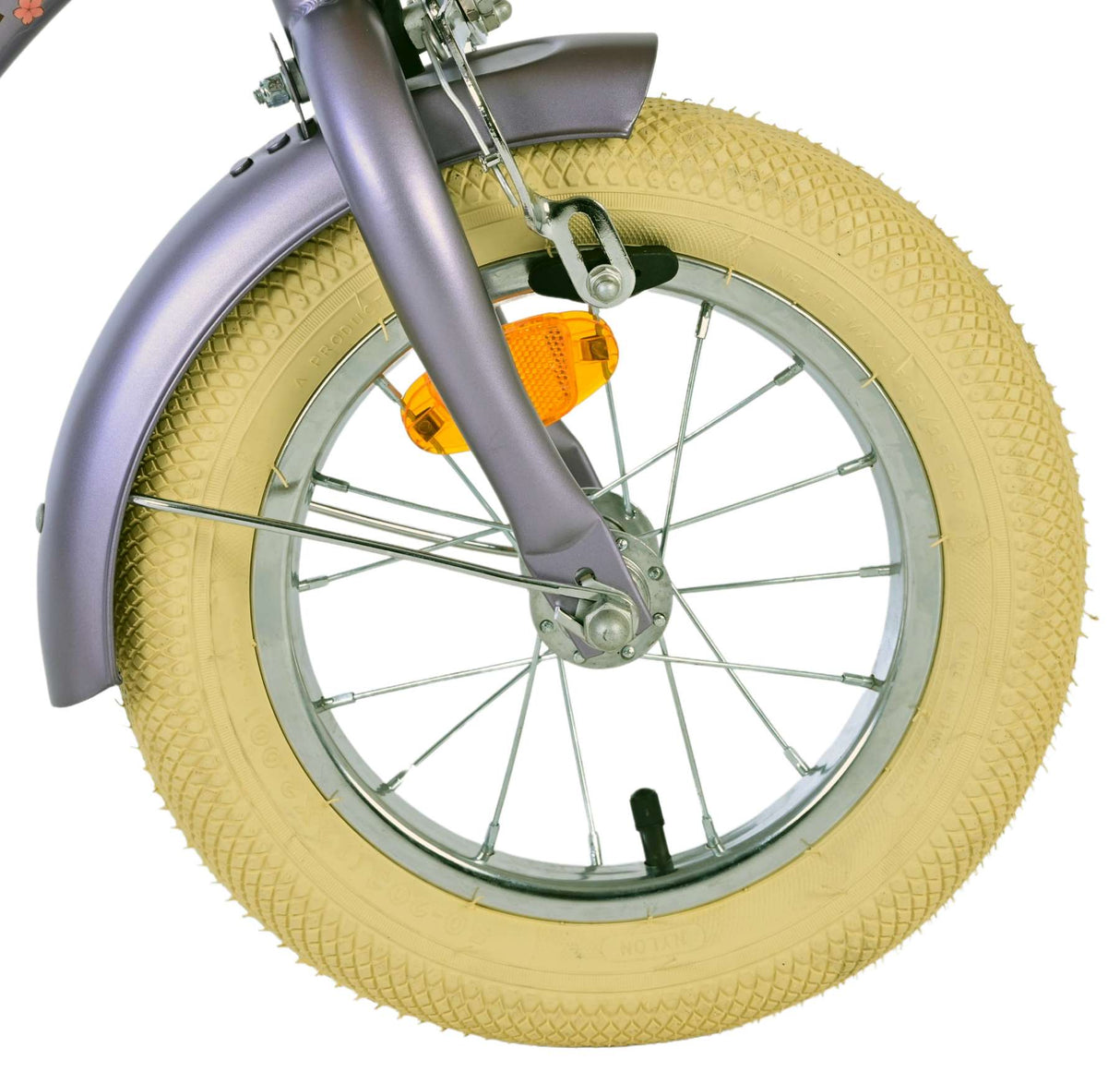 Volare blossom kinderfiets - meisjes - 12 inch - paars - twee handremmen