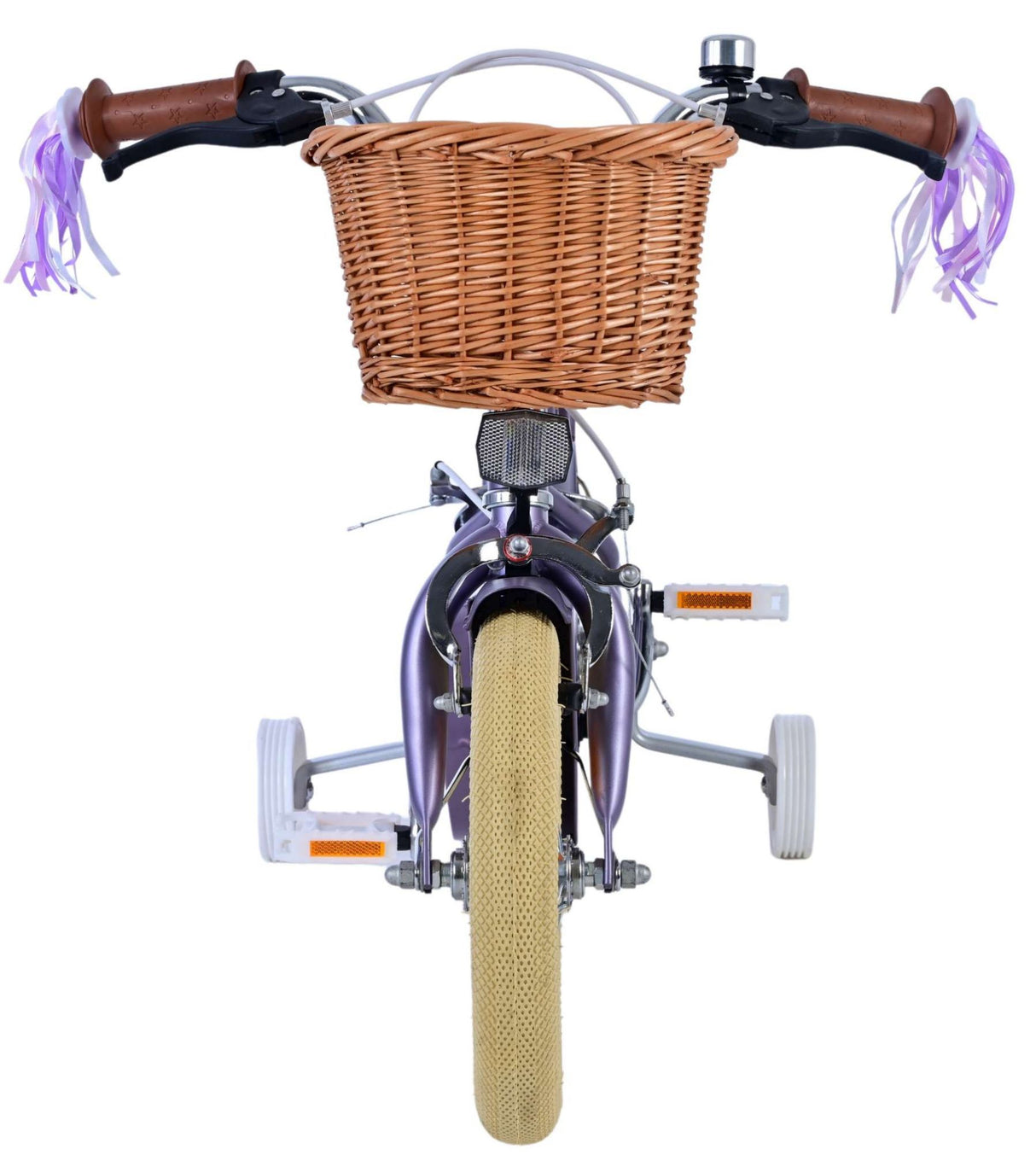 Volare blossom kinderfiets - meisjes - 12 inch - paars - twee handremmen