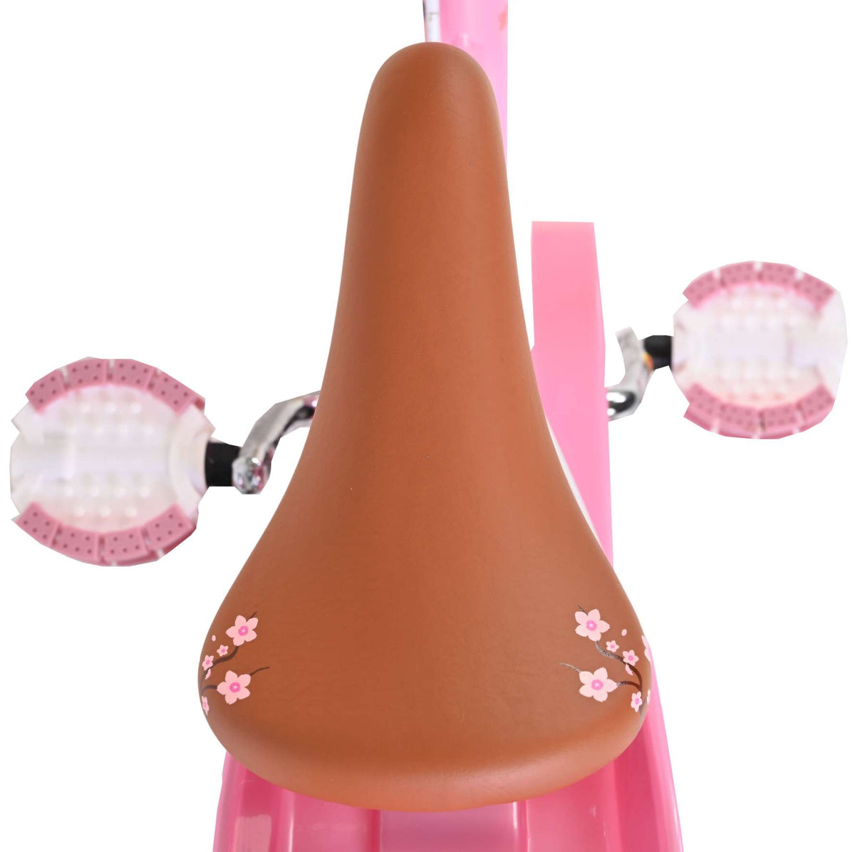 Volare bloesem kinderfiets - meisjes - 12 inch - roze - twee handremmen