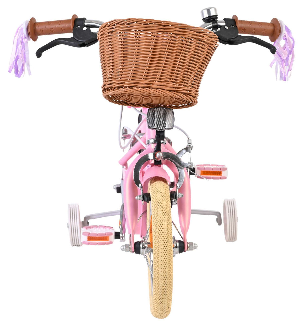 Volare bloesem kinderfiets - meisjes - 12 inch - roze - twee handremmen