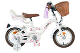 Volare bloesem kinderfiets - meisjes - 12 inch - wit - twee handremmen
