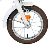 Volare bloesem kinderfiets - meisjes - 12 inch - wit - twee handremmen