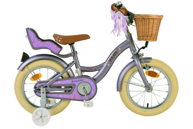 Volare blossom kinderfiets - meisjes - 14 inch - paars