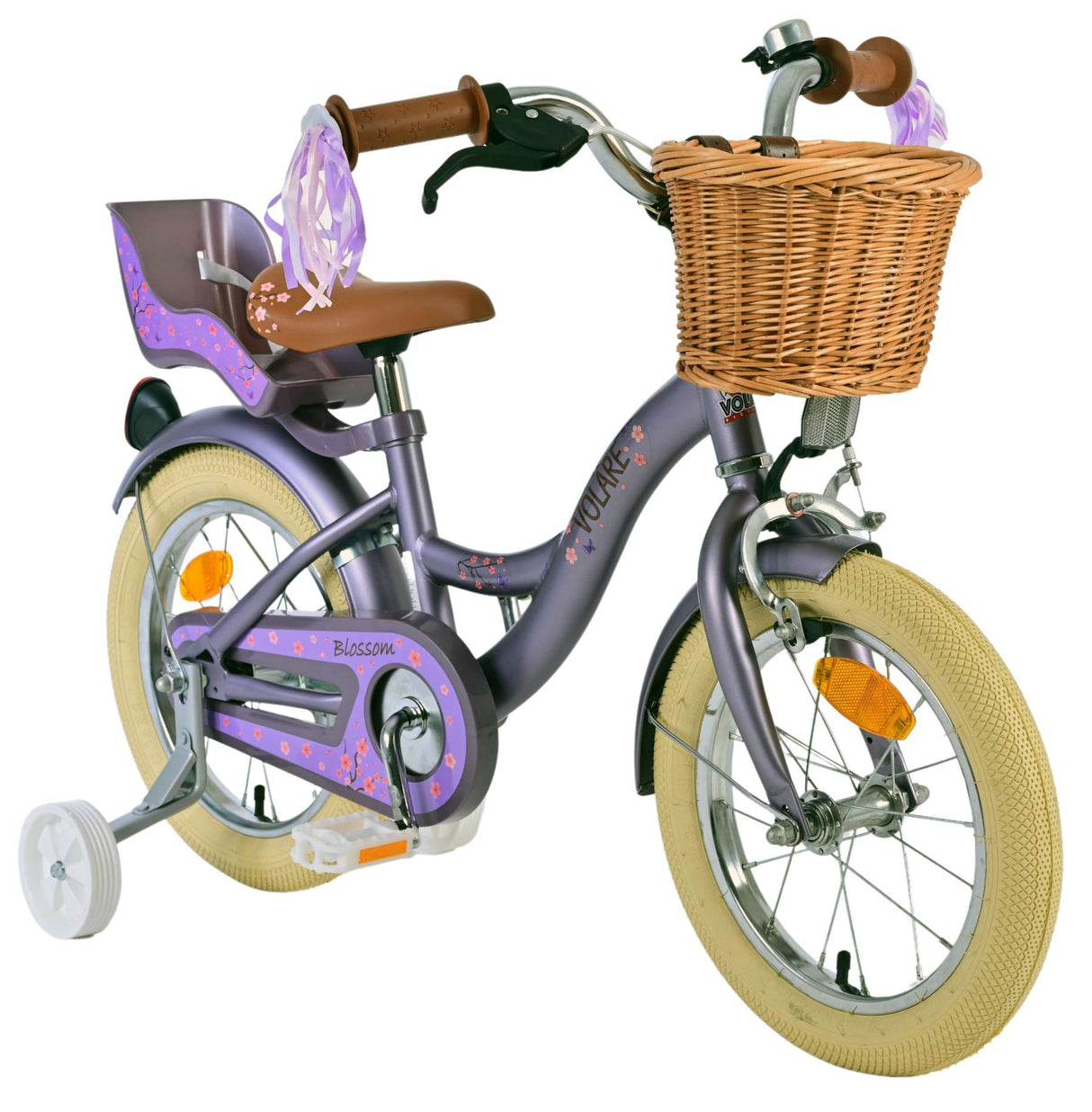 Volare blossom kinderfiets - meisjes - 14 inch - paars