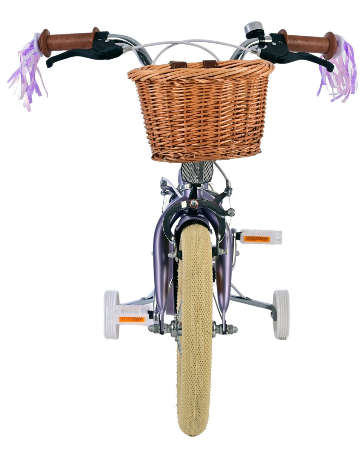 Volare blossom kinderfiets - meisjes - 14 inch - paars - twee handremmen