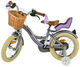 Volare blossom kinderfiets - meisjes - 14 inch - paars - twee handremmen