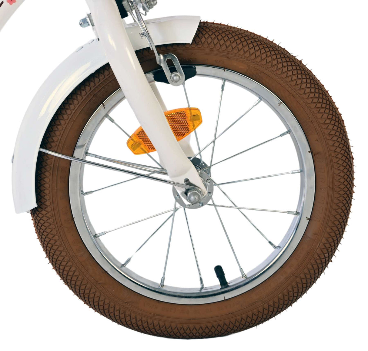 Volare Blossom Kinderfiets Meisjes 14 inch Wit Twee Handremmen