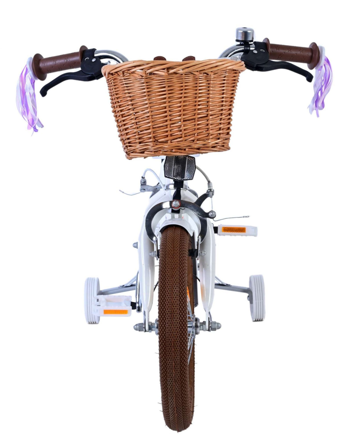 Volare Blossom Kinderfiets Meisjes 14 inch Wit Twee Handremmen
